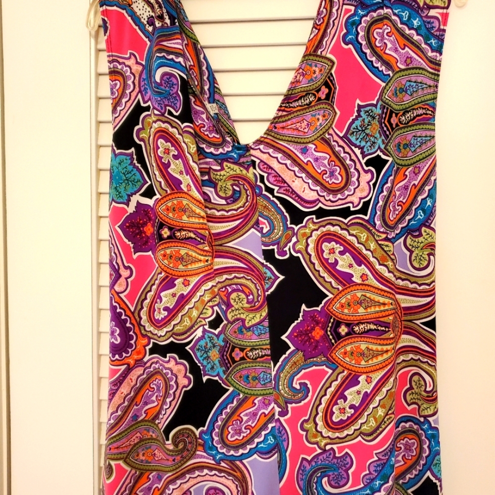 Paisley maxi dress